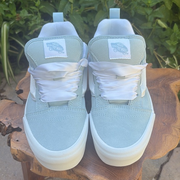 Vans Stacked Knu Skool blue and white suede Sneakers - Picture 3 of 8